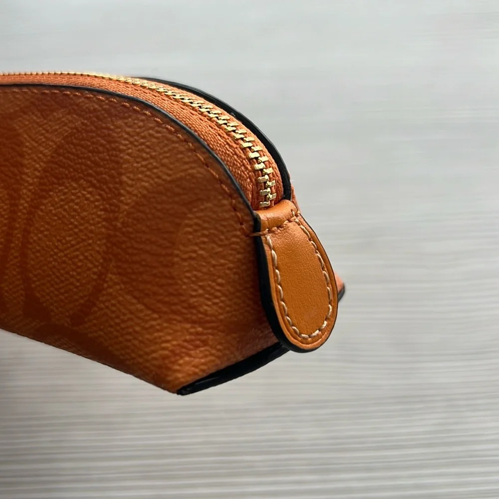 Coach Signature Orange pencil case